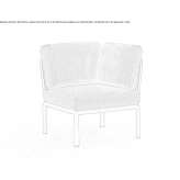 Armchair upholstered with fabric Moil