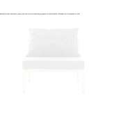 Modular fabric garden armchair Bussang