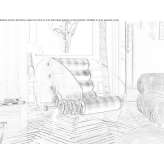 Inflatable chair with armrests Franeker