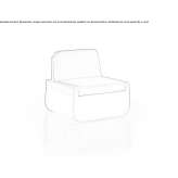Garden armchair with light Tire