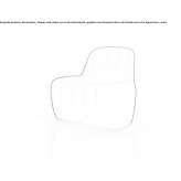 Polyethylene garden armchair with light Gancedo