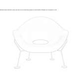 Garden armchair made of polyethylene Guaruja