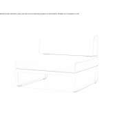 Modułowy fotel ogrodowy Vinytex Fornoles