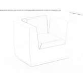 Garden armchair with armrests Puquina
