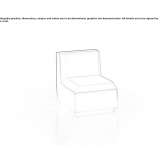 Polyethylene garden armchair with light Puquina