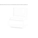 Modular garden armchair made of polyethylene Puquina