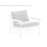 Fabric garden armchair with removable cover and armrests Siggiewi