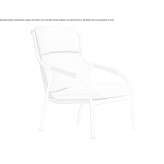 Garden armchair with armrests Kuce