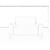 Textile garden armchair with armrests Hawley