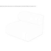 Modułowy fotel poliuretanowy Duernau