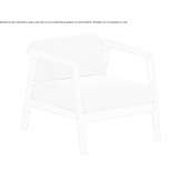 Garden armchair upholstered with acrylic Hieflau