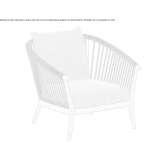 Garden armchair upholstered with acrylic Galva
