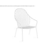 Metal garden armchair with armrests Bratslav