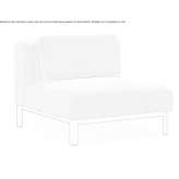 Garden armchair upholstered with acrylic Brez