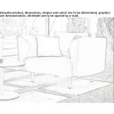 Textile garden armchair with armrests Rasca