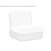 Garden armchair upholstered with acrylic Sparkill