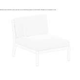 Garden armchair upholstered with acrylic Hieflau