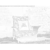 Textile garden armchair with armrests Moretta