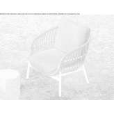 Garden armchair made of aluminum and wicker Frosta
