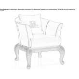 Textile garden armchair with armrests Wooler