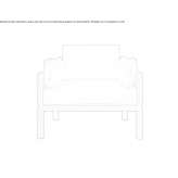 Textile garden armchair with armrests Vimmerby