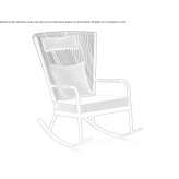 Garden rocking chair with armrests Seliatyn