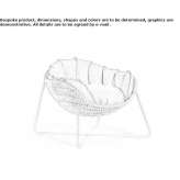 Garden armchair made of synthetic fiber and fabric Fonteno