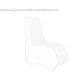 Fabric armchair with high backrest and removable cover Marti