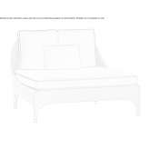 Garden armchair made of wood and fabric Wanakah