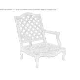 Bergere garden armchair made of teak Zaratamo