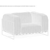 Garden armchair with a polypropylene base on a sled with armrests Fenain