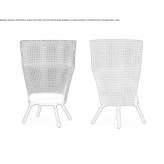 Wicker garden armchair with high backrest Bisbee