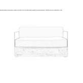 Sunbrella® upholstered garden armchair Batabano