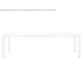 Rectangular aluminum table Talmage