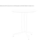 Round steel table Tyabb