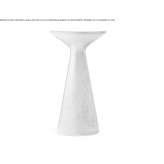Round high table made of polyethylene Tergu