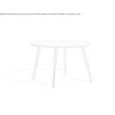 Round garden table Hotamis