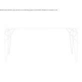 Rectangular steel garden table Westover