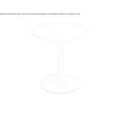 Round steel garden table Coyoacan