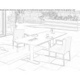 Rectangular garden table Cermei