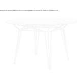 Round marble garden table Rouillac