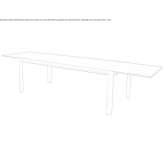 Extendable rectangular garden table Camisano