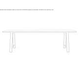 Rectangular teak garden table Helmsley
