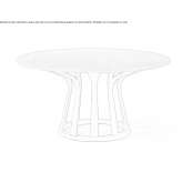Round aluminum garden table Clouange