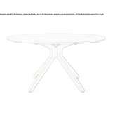 Round teak garden table Hergnies