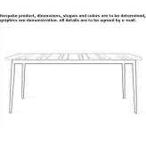 Rectangular teak garden table Sarule