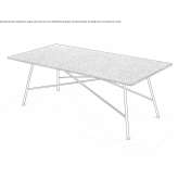 Rectangular cement garden table Killeen