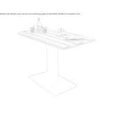 Rectangular high table Voykovo