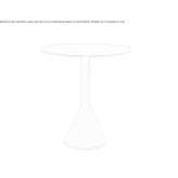 Round steel garden table Quime