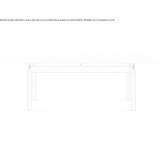 Rectangular garden table made of Carrara marble Reznos